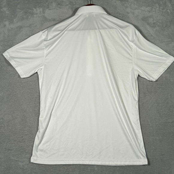 Collars & Co Polo Shirt Mens Large White Dress Collar Golf Performance *FLAW - Picture 7 of 8